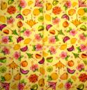 ZIT-825 Lemons, Oranges - 4-ply - Handkerchief